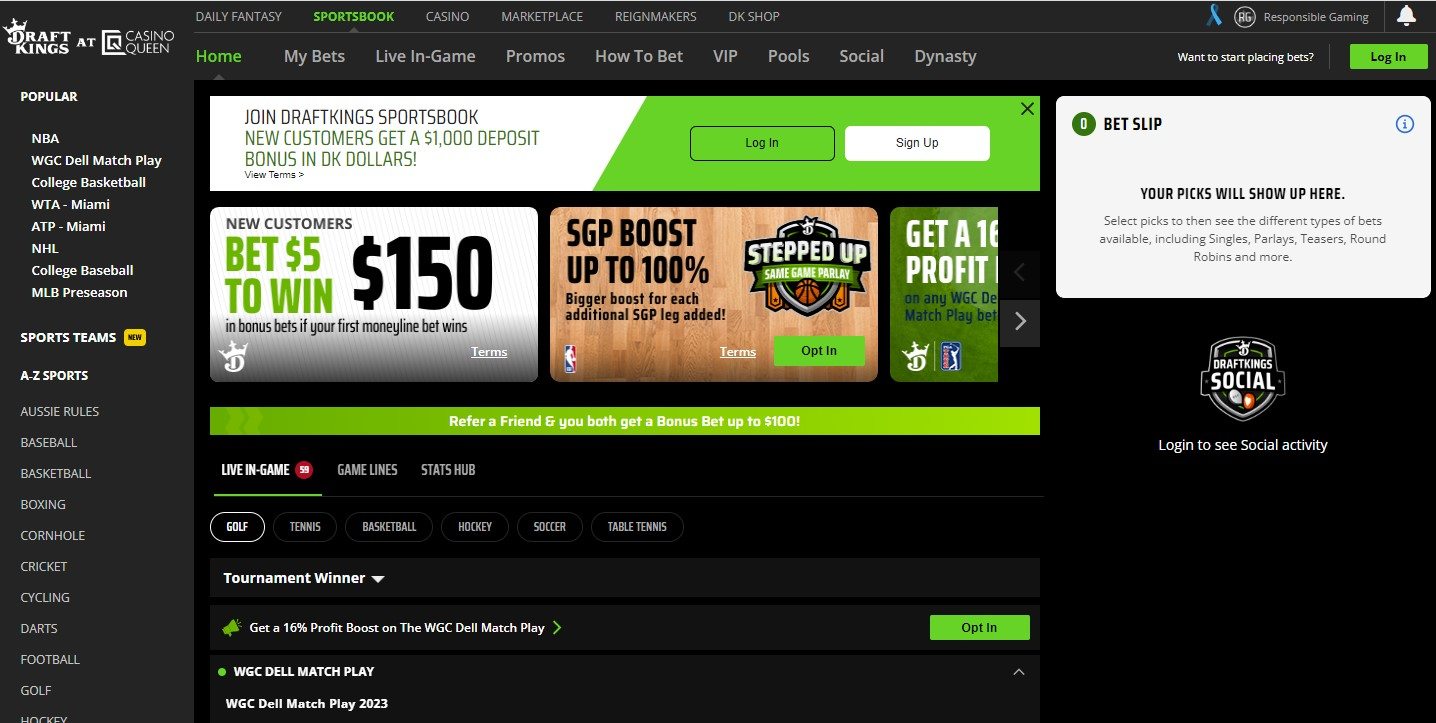 DraftKings betting promos