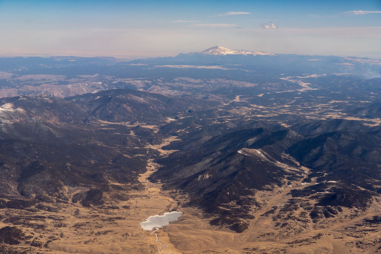 Tarryall Reservoir and Pikes Peak, Colorado
