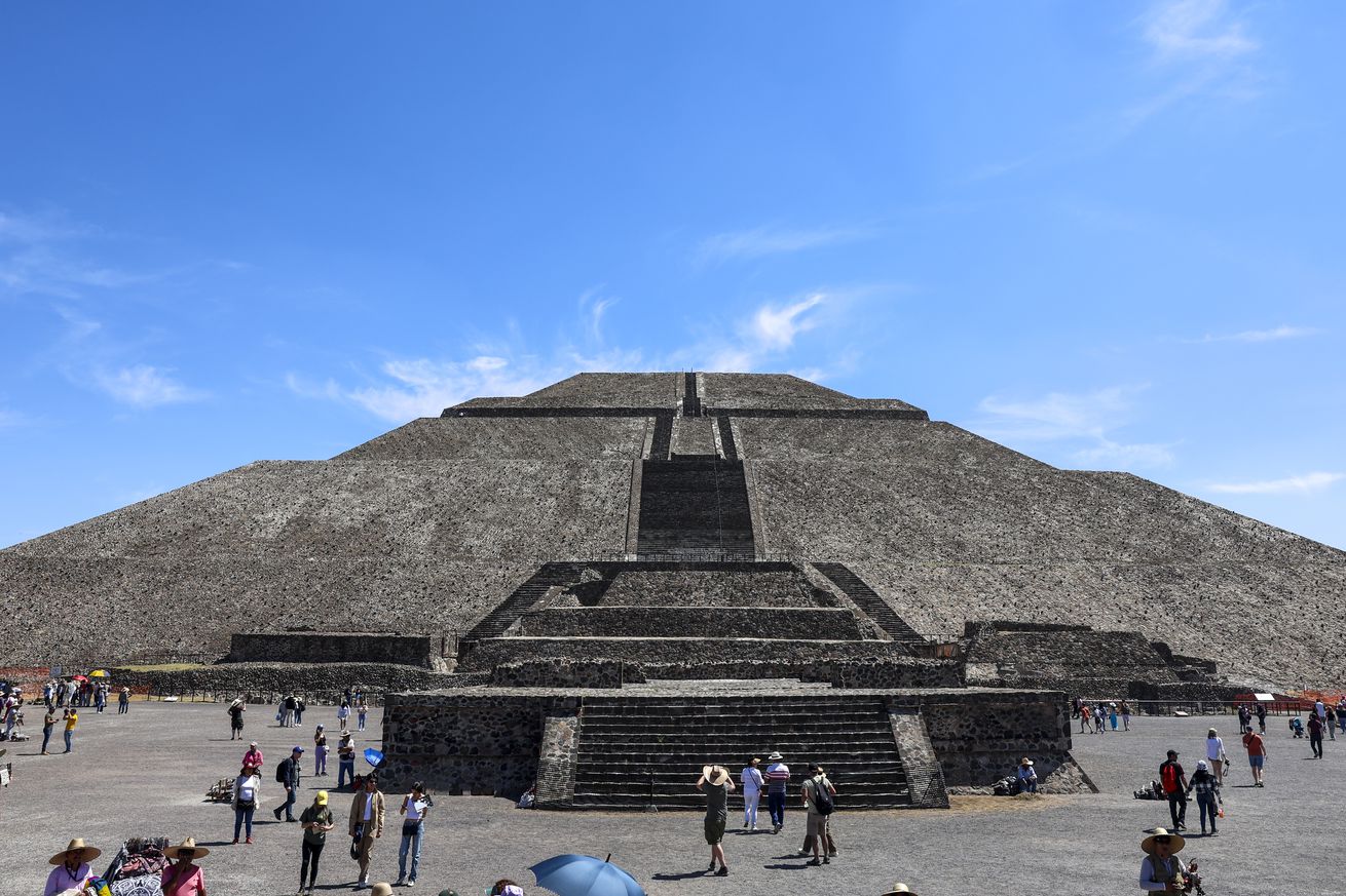 Temple of Queatzalcoatl (Feathered Serpent) in Mexico