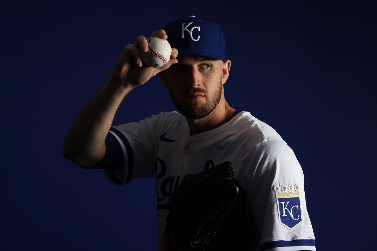 Chris Stratton #35 poses for a portrait during Kansas City Royals photo day