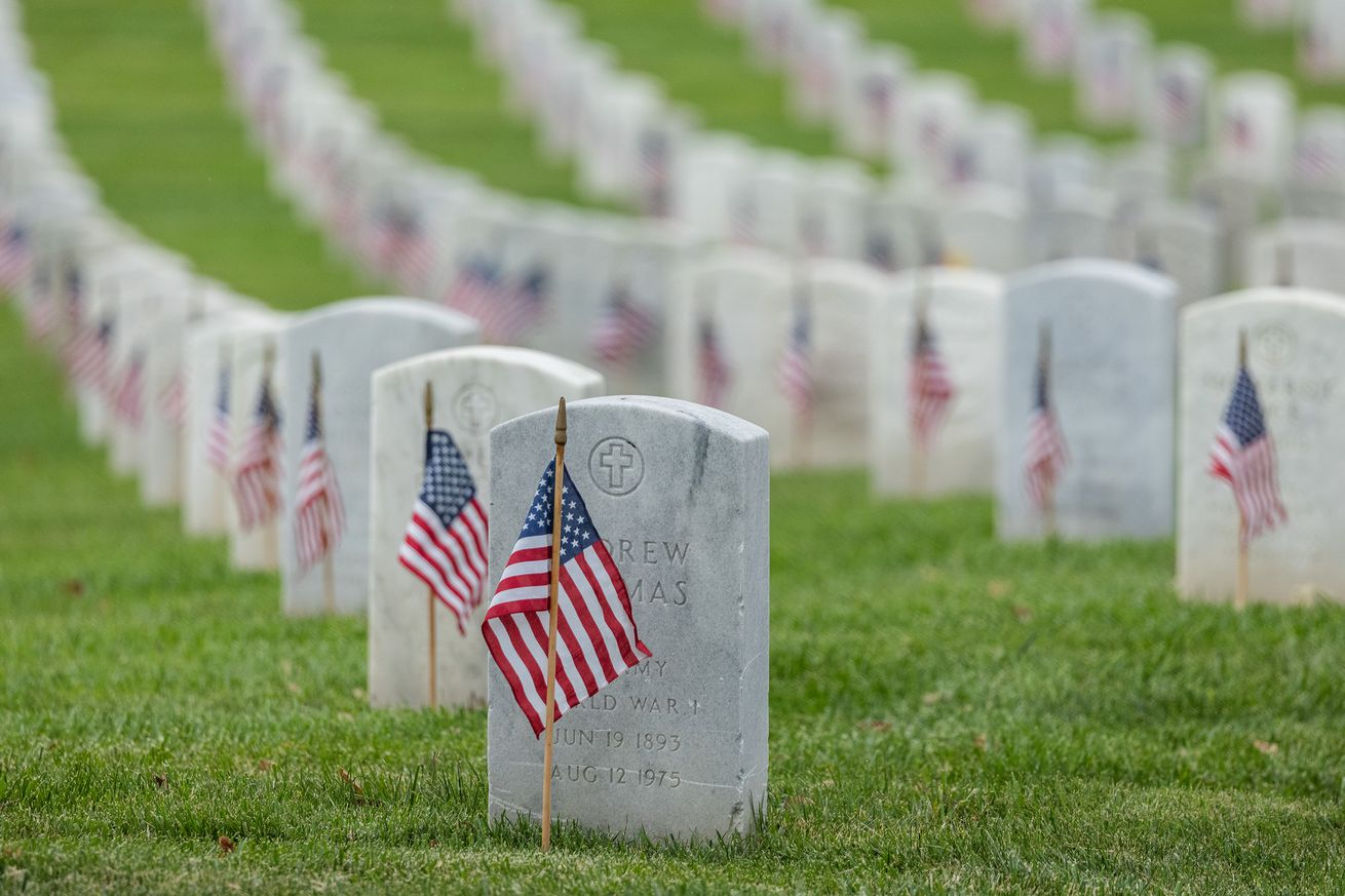 Boy Scouts plant Memorial Day flags